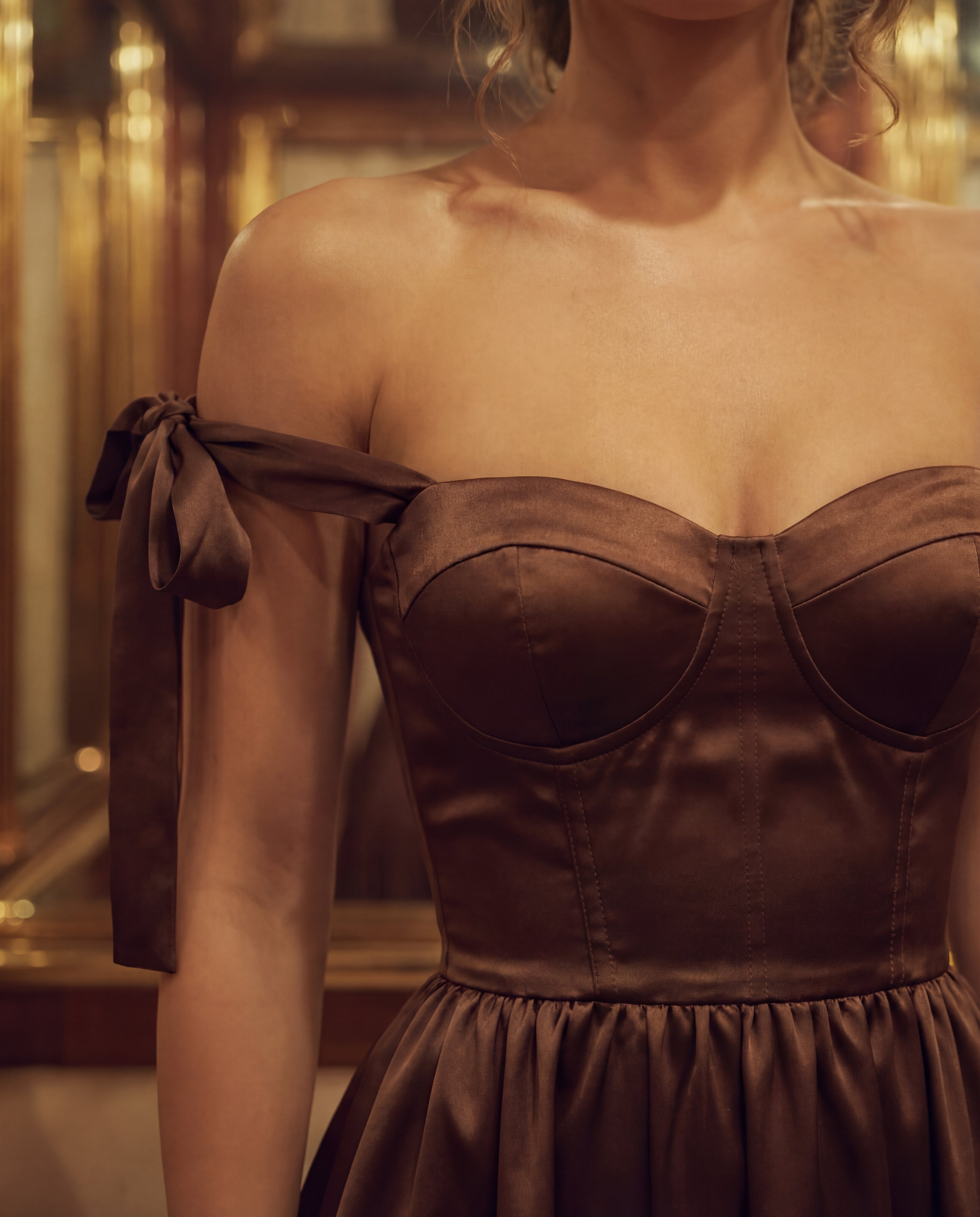 Brown Elise Bow