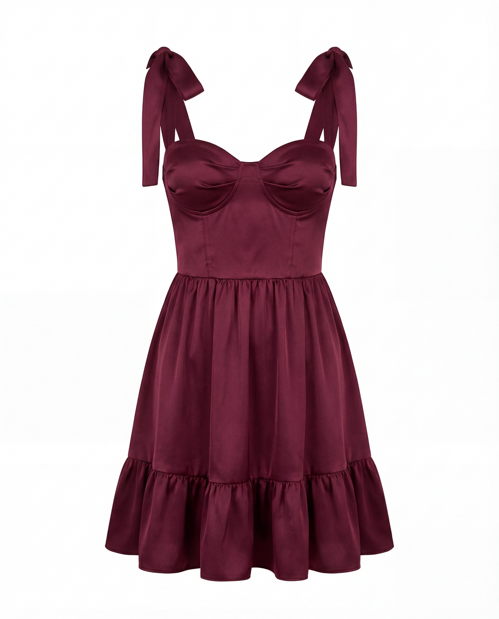 Burgundy Elise Bow