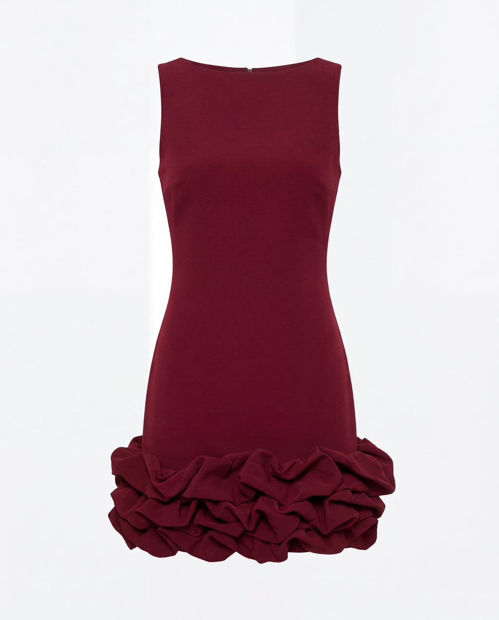 Red Evelyn Ruffle Mini